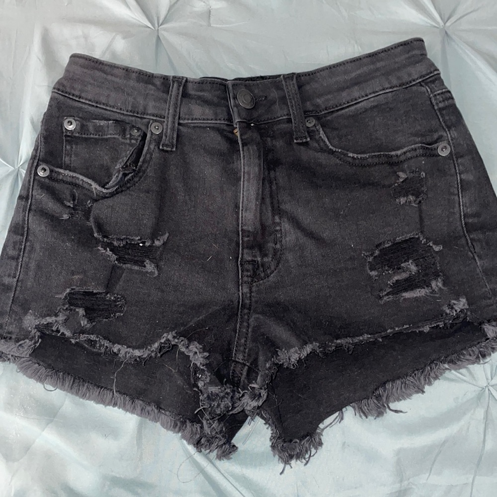 Black Aeropostale jean shorts